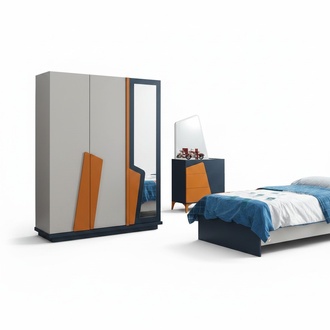Komplett Jugendzimmer Set Kleiderschrank Kommode Top-QualitÃ¤t MÃ¶bel Luxus