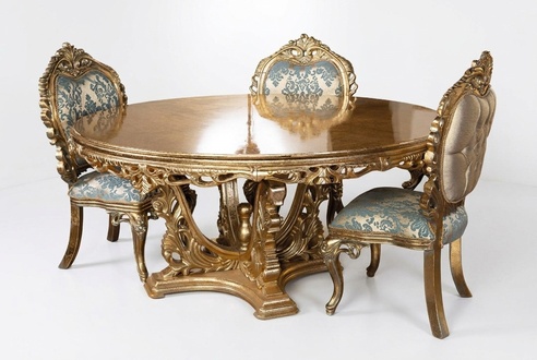 Komplett Set Esstisch + 4 StÃ¼hle Esszimmer Garnitur Ess Gruppe Tisch Tische 5tlg