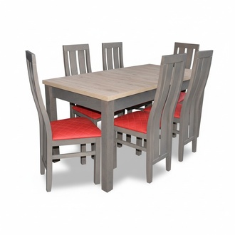 Komplett Set Esstisch 6x StÃ¼hle Esszimmer Set Ess Gruppe Tisch Tische 7tlg Neu