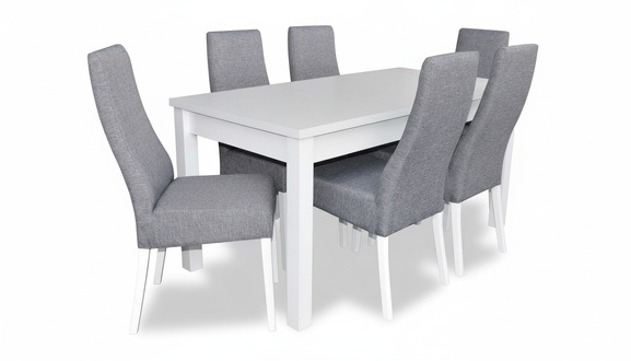 Komplett Set Esstisch 6x StÃ¼hle Esszimmer Ess Gruppe Holz Tisch Tische 7tlg Neu
