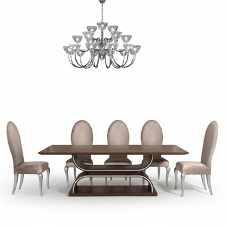 Komplett Set Esstisch 6x StÃ¼hle Esszimmer Set Ess Gruppe Holz Tisch 7tlg
