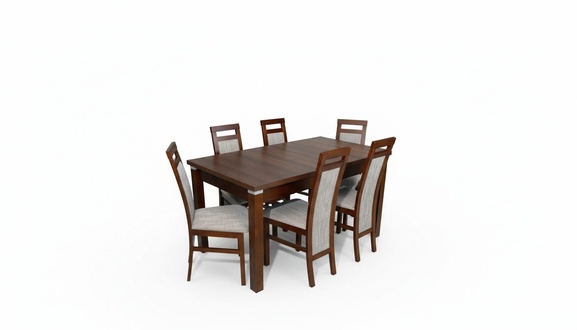 Komplett Set Esstisch + 6 StÃ¼hle Esszimmer Set Holz Ess Gruppe Tische Tisch 7tlg