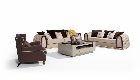 Komplett Set Sofagarnitur 431 Sitz Polster Couchen Edle Luxus Wohnzimmer MÃ¶bel