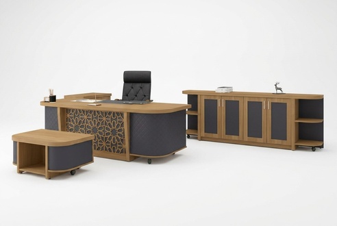 Komplette BÃ¼romÃ¶bel Tisch Arbeitszimmer MÃ¶bel Designer Set Schreibtisch