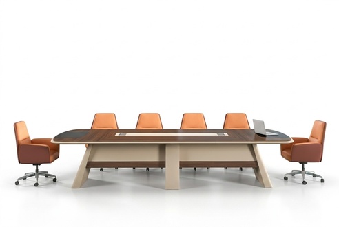 Konferenztisch BÃ¼rotisch Arbeitstisch Schreibtisch Luxus Holz Braun