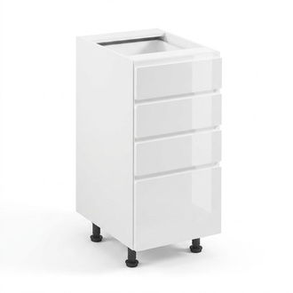 KÃ¼chenschubladenschrank Unterschrank 4 Schubladen KÃ¼chenschrank WeiÃ