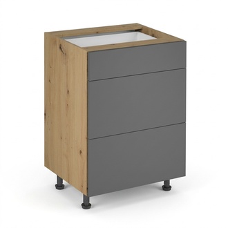 KÃ¼chenunterschrank Schubladenschrank Auszugsschrank 3 Schubladen KÃ¼che