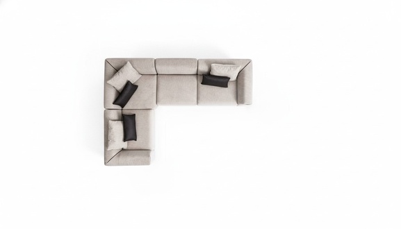 L-fÃ¶rmiges Sofa Beige Eckcouch WohnzimmermÃ¶bel Polstersofa Textil Neu