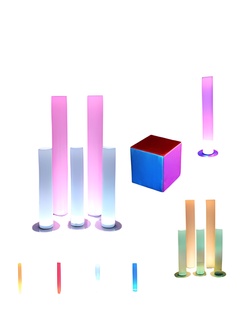 LED Cube Kinderspielzeug LernwÃ¼rfel Farblernender LeuchtwÃ¼rfel Dekoratio
