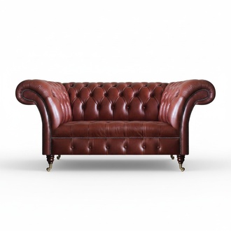 Leder Braun PolstermÃ¶bel Moderne Zweisitzer Sofa Couch PolstermÃ¶bel