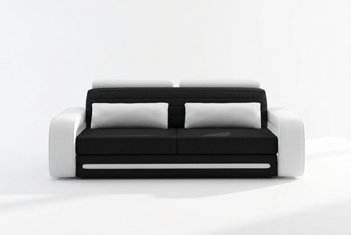 Ledersofa Couch Sofas Couchen 3 Sitzer Design Modern Sofa 3Sitzer Davos