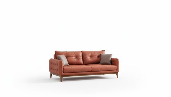 Ledersofas Set Dreisitzer Sessel Moderne Wohnzimmer Couch Garnitur Neu