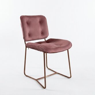 LehnstÃ¼hle Lehnstuhl Einsitzer Stuhl Polster Design Rosa MÃ¶bel Textil