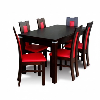 Lehnstuhl Stil MÃ¶bel Esszimmer Garnitur Stuhl Gruppe Tisch 7tlg. Set Sets Neu