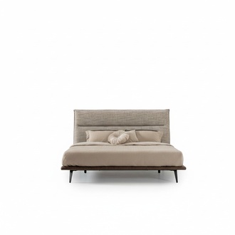 Luxus Loft Schlafzimmer Bett Design Betten Polster Stil MÃ¶bel grau