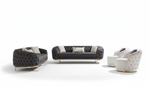 luxuriÃ¶s Sofagarnitur 4tlg 3+3+1+1 Sitz Sofa Couchen MÃ¶bel Couch Wohnzimmer