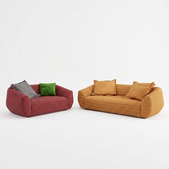 LuxuriÃ¶se Sofagarnitur Textil Polster Couchen Sofa Wohnzimmer 3+2 Set
