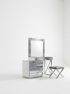 LuxuriÃ¶ser Frisiertisch Designer Schlafzimmer Schminktisch Spiegel 2tlg
