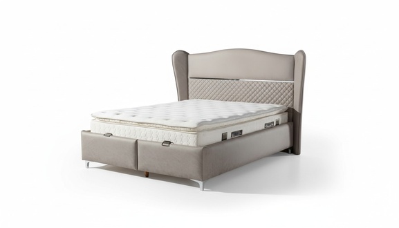 LuxuriÃ¶ses Boxspringbett Elegantes Design fÃ¼r hÃ¶chsten Komfort stilvolles Wohnen