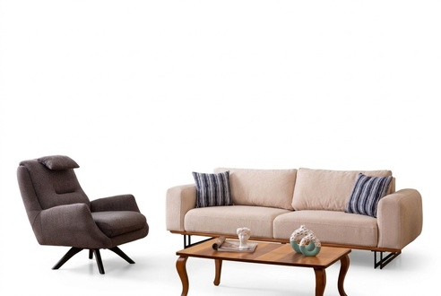 Luxus 2tlg Wohnzimmer Set Sofa 3-Sitzer mit sessel Design Sofagarnitur