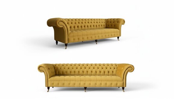 Luxus Beige Sofagarnitur 3+3 Sitzer Moderne Couch Wohnzimmer Stil MÃ¶bel