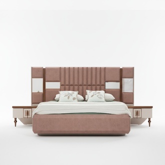 Luxus Bett Schlafzimmer Italienische MÃ¶bel Neuartiges Material Holz
