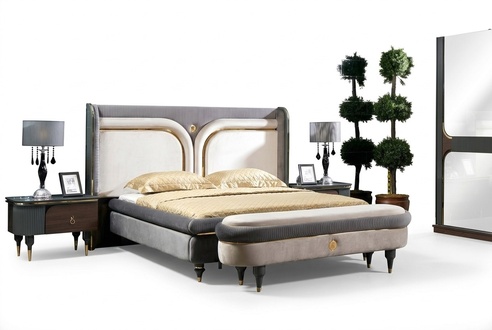 Luxus Bettgestell Betten Doppel Bettrahmen Design MÃ¶bel Bett Ehe Hotel Modern