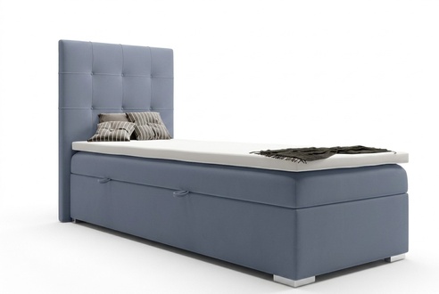 Luxus Boxspring Bett Betten Polster Hotel Bettkasten Funktion 90x200cm