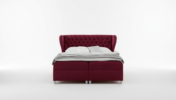 Luxus Boxspringbett Doppel Betten Holz Einrichtung Polsterbett Modern Design