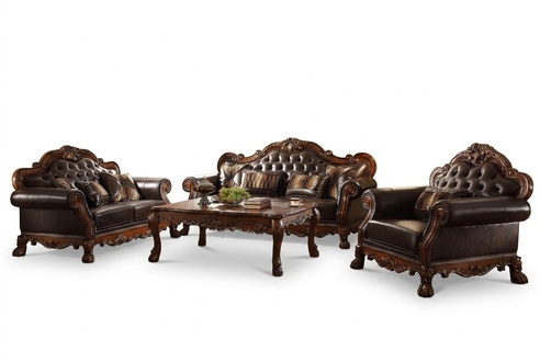 Luxus Chesterfield Sofagarnitur 3+2+1 Sitzer mit Couchtisch MÃ¶bel Couch Sofa Neu