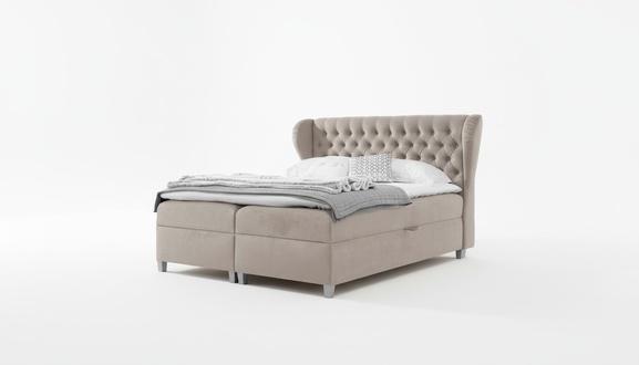 Luxus Doppel Bett Chesterfield Schlafzimmer Einrichtung Polsterbett Modern MÃ¶bel