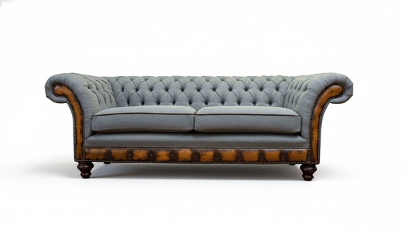 Luxus Dreisitzer Moderne Couch MÃ¶bel Grau Sofas Stoff Textil Polster