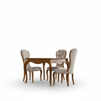 Luxus Esszimmer Set Braun Garnitur Klassische Tisch 4x StÃ¼hle Sets 5tlg