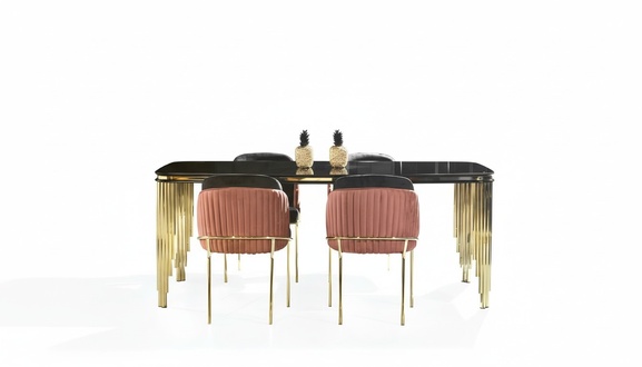Luxus Esszimmer Set Tisch Garnitur Klassische Stuhlgruppe 4x StÃ¼hle Sets 5tlg