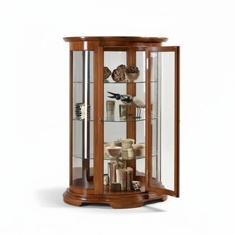 Luxus Holz Anrichte Vitrine Design Braun SchrÃ¤nke Italienische MÃ¶bel