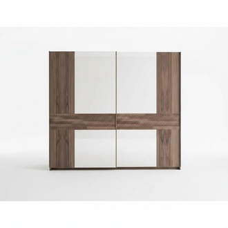 Luxus Holzschrank Modern Schlafzimmer Design Kleiderschrank GlastÃ¼ren