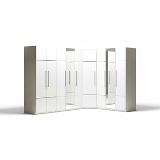Luxus Kleiderschrank Eckschrank WeiÃer Schrank Holz Holzschrank Schlafzimmer