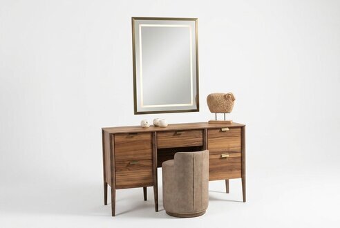 Luxus MÃ¶bel Design Schminktisch mit Spiegel Hocker Neu Schlafzimmer Neu