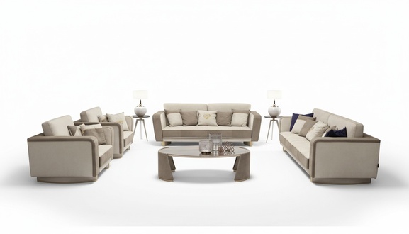 Luxus MÃ¶bel Sofagarnitur Couch Sofa Polster 3 3 1 1 Sitzer Couchtisch Holz 5tlg.