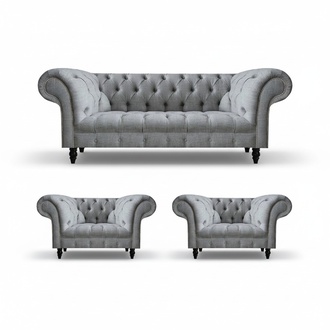 Luxus MÃ¶bel Sofagarnitur Couch Polster 3+1+1 Textil Sofa Set Garnitur