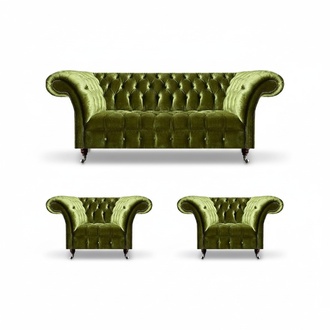 Luxus MÃ¶bel Sofagarnitur Couch Sofa Polster 3+1+1 Textil Garnitur Wohnzimmer