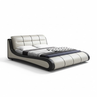Luxus Polster Betten Textil Doppel Neu Schlafzimmer Design Bett Leder