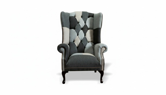 Luxus Polster Klassische Chesterfield Sessel 1 Sitzer Ohrensessel Einsitzer Neu