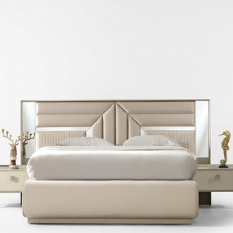 Luxus Schlafzimmer Bett Design Doppelbett Modern MÃ¶bel Holz Betten