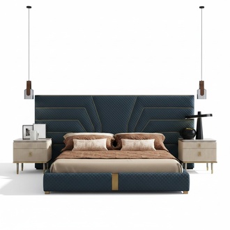 Luxus Schlafzimmer Bett Doppel Betten Design MÃ¶bel Bettrahmen Hotel