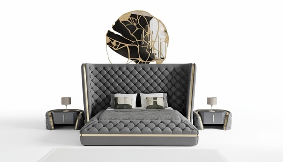 Luxus Schlafzimmer Bett Polster Design Luxus Doppel Hotel Betten Chesterfield
