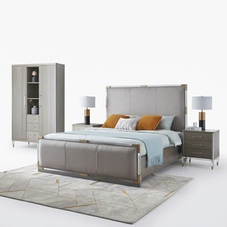 Luxus Schlafzimmer MÃ¶bel Bett 2x Nachttisch Set Betten dubai hotel mÃ¶bel