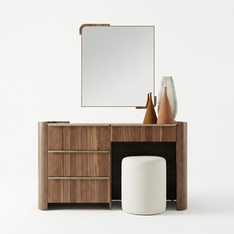 Luxus Schminktisch mit Hocker Konsole Kommode Sitzhocker SchlafzimmermÃ¶bel