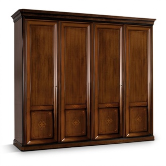 Luxus Schrank Kleiderschrank Italienische MÃ¶bel Schlafzimmer Echtholz SchrÃ¤nke