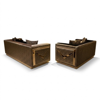 Luxus Sofagarnitur 3+3+1 Sitz Sofa Sessel Sofa Couch Wohnzimmer MÃ¶bel